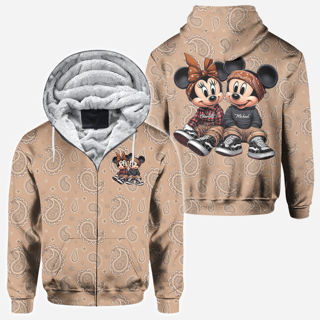 Chicano Mouse Couple - Personalized Mouse All Over Shirt