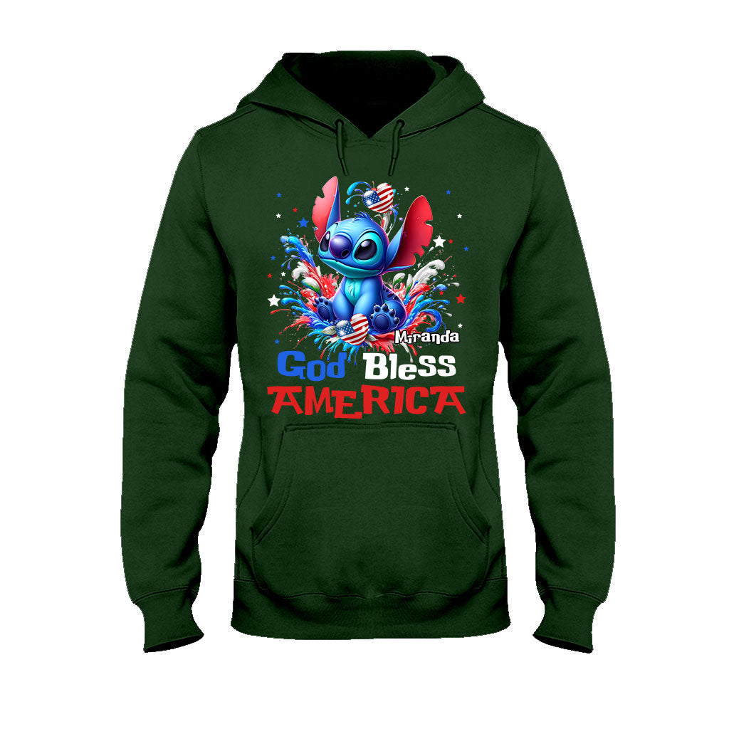 God Bless America - Personalized Ohana T-shirt And Hoodie