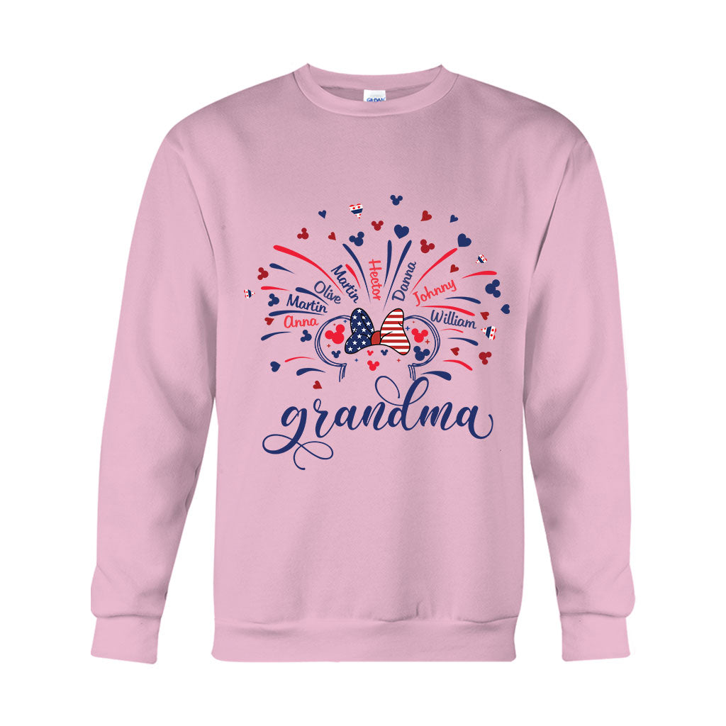 Firework America Mouse Flag - Personalized Mouse T-shirt And Hoodie