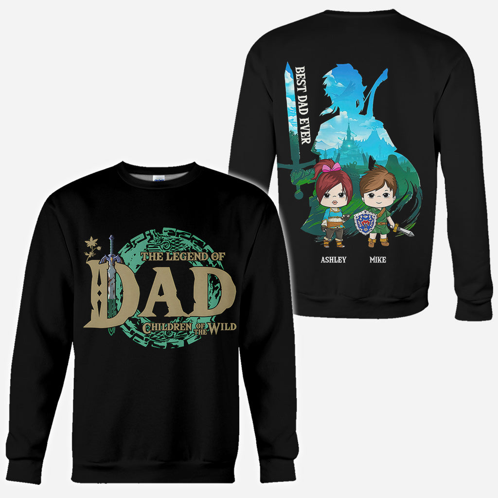 The Legend Of Dad/ Mom/ Nana... - Personalized The Hero's Legend All Over Shirt
