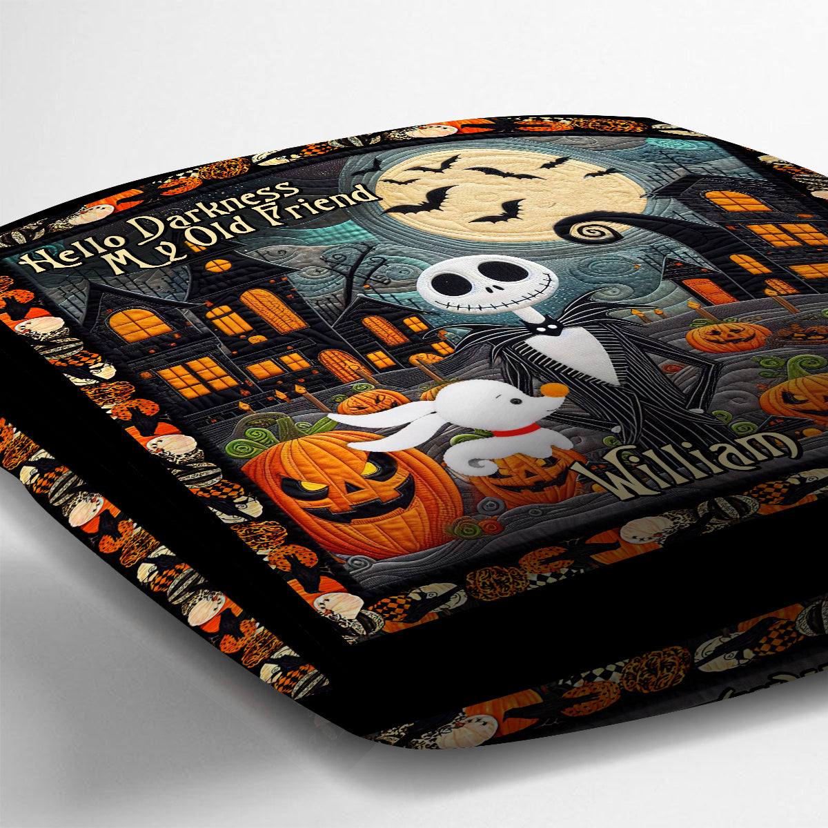Hello Darkness My Old Friend - Personalized Nightmare Throw Pillow