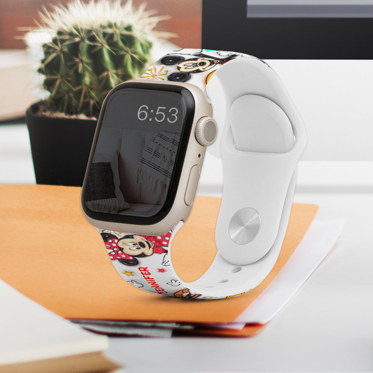 Puffy Mouse Ears - Personalized Mouse Apple Watch Band