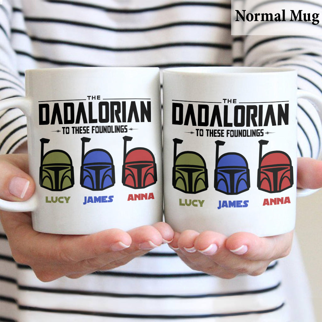 The Dadalorian Mamalorian To These Foundlings - Personalized The Force Mug