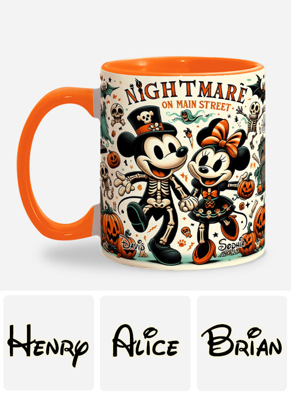 Nightmare On Main Street - Personalized Mouse Accent Mug