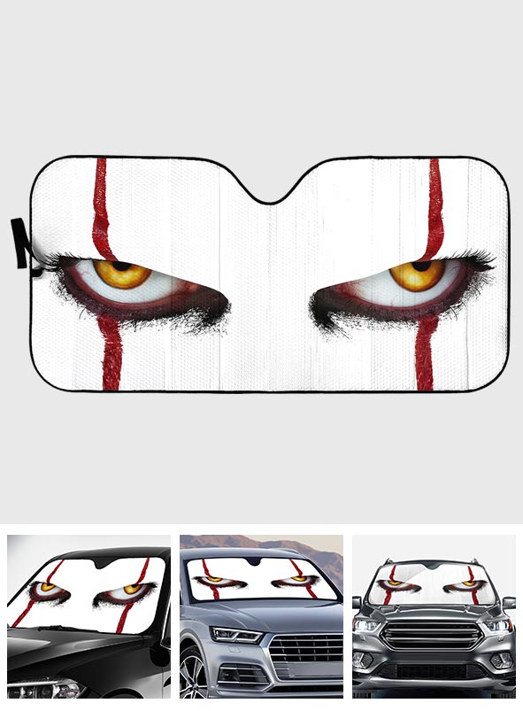 Scary Eyes - Car Sunshade