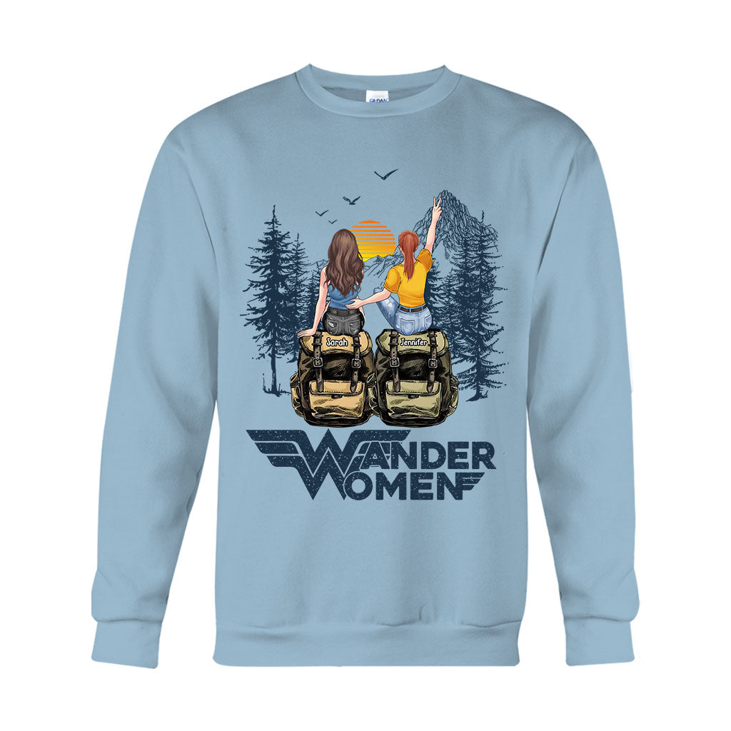 Wander Woman - Personalized Hiking T-shirt And Hoodie