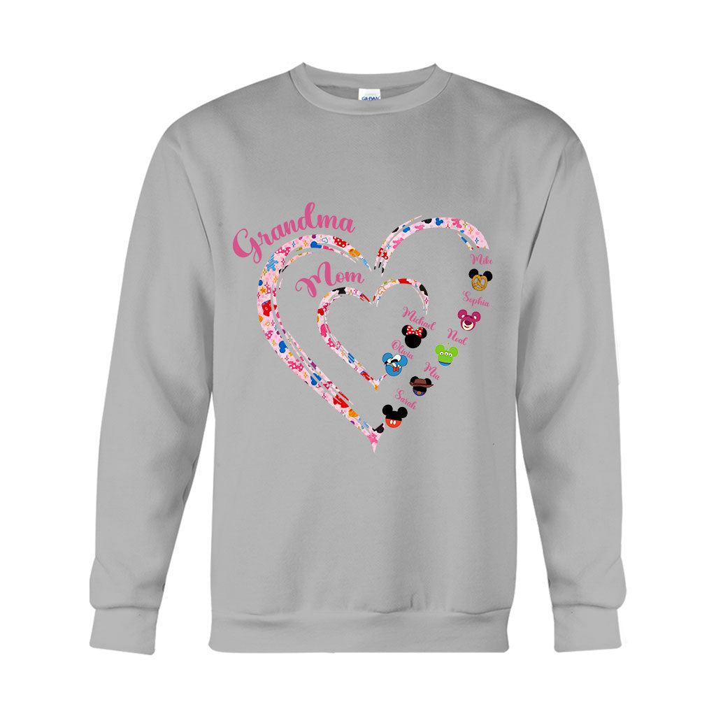 Happiest Grandma - Personalized Mouse T-shirt And Hoodie