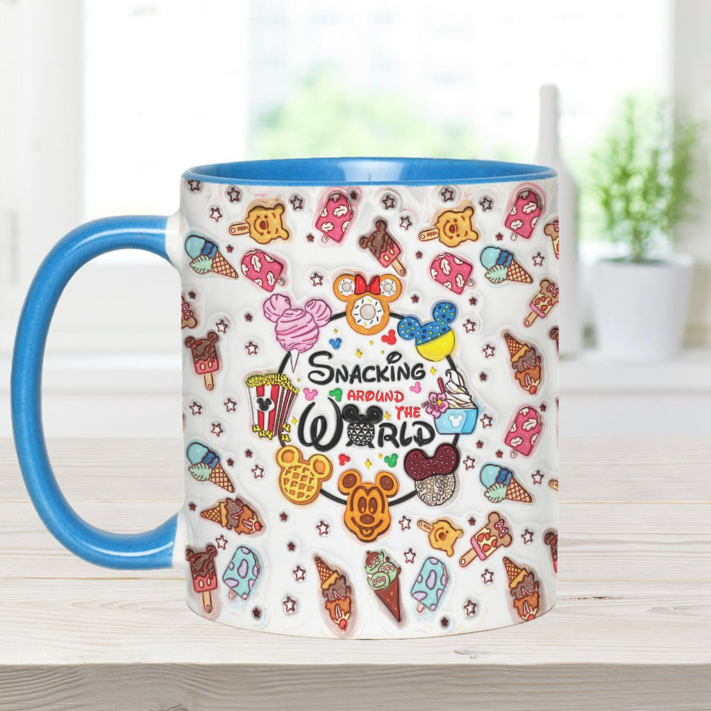 Snacking Around The World - Personalized Mouse Accent Mug
