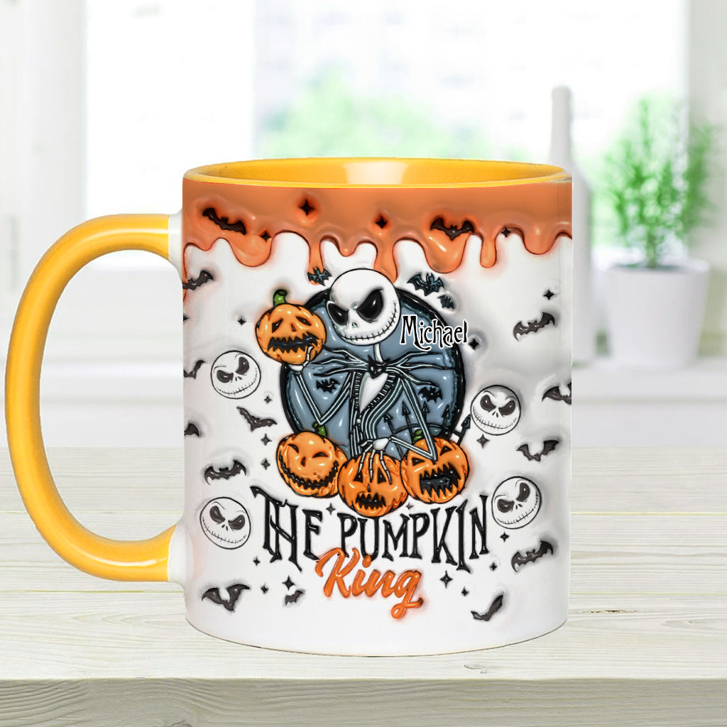 Pumpkin King - Personalized Nightmare Accent Mug