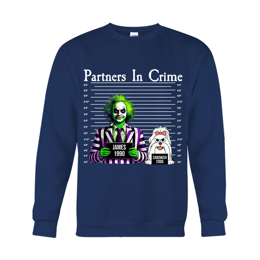 Partners In Crime Mugshot - Personalized T-shirt And Hoodie