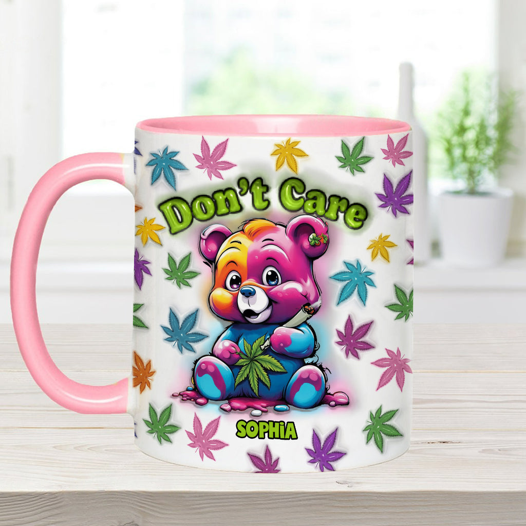 Don't Care - Personalized Weed Accent Mug