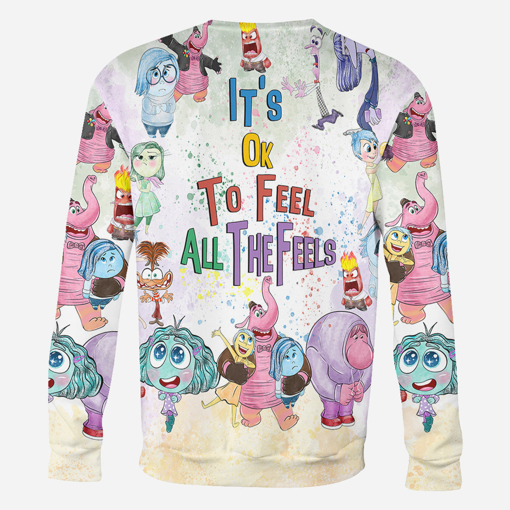 It's Ok To Feel All The Feels - Personalized All Over Shirt