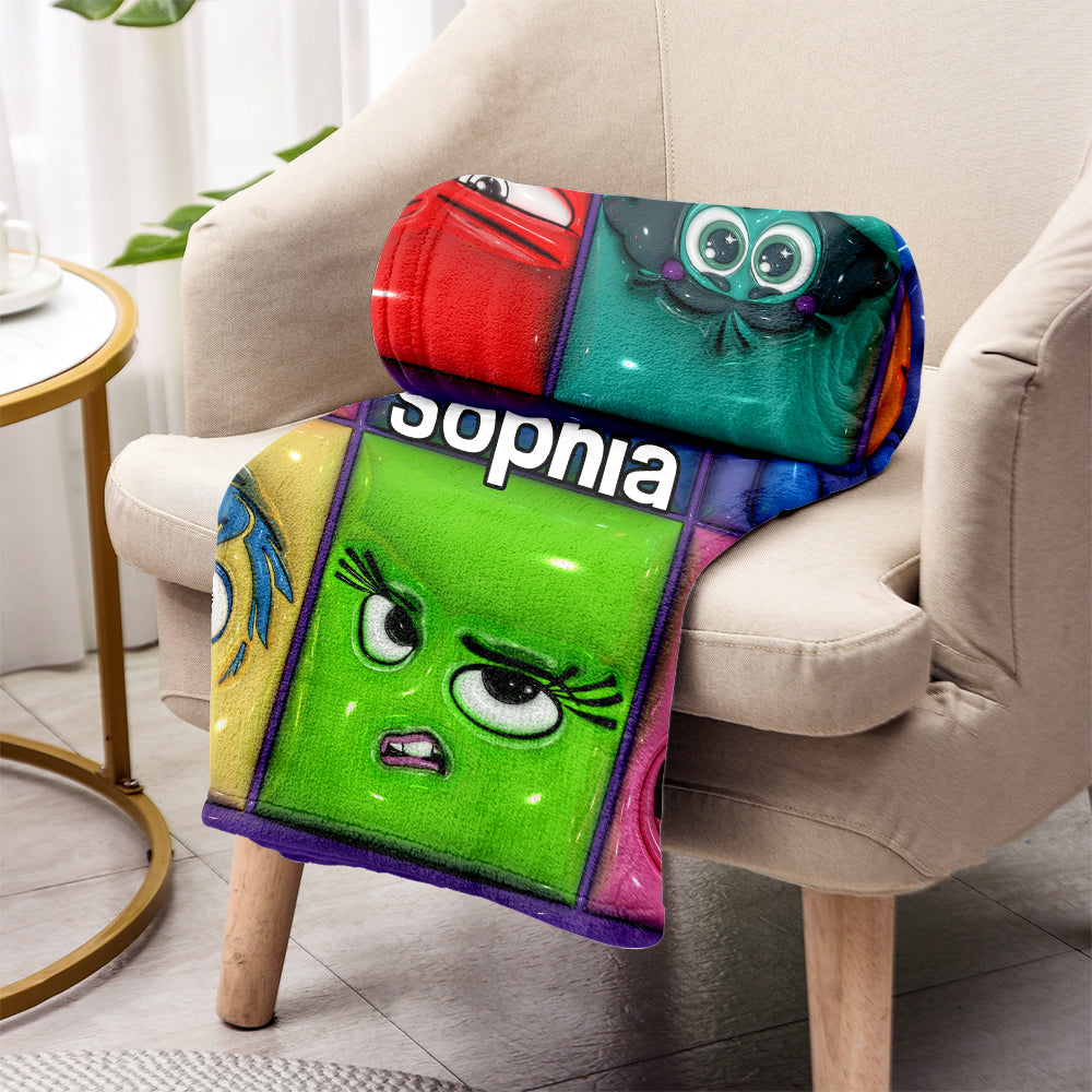 It's Okay To Feel All The Feels - Personalized Blanket