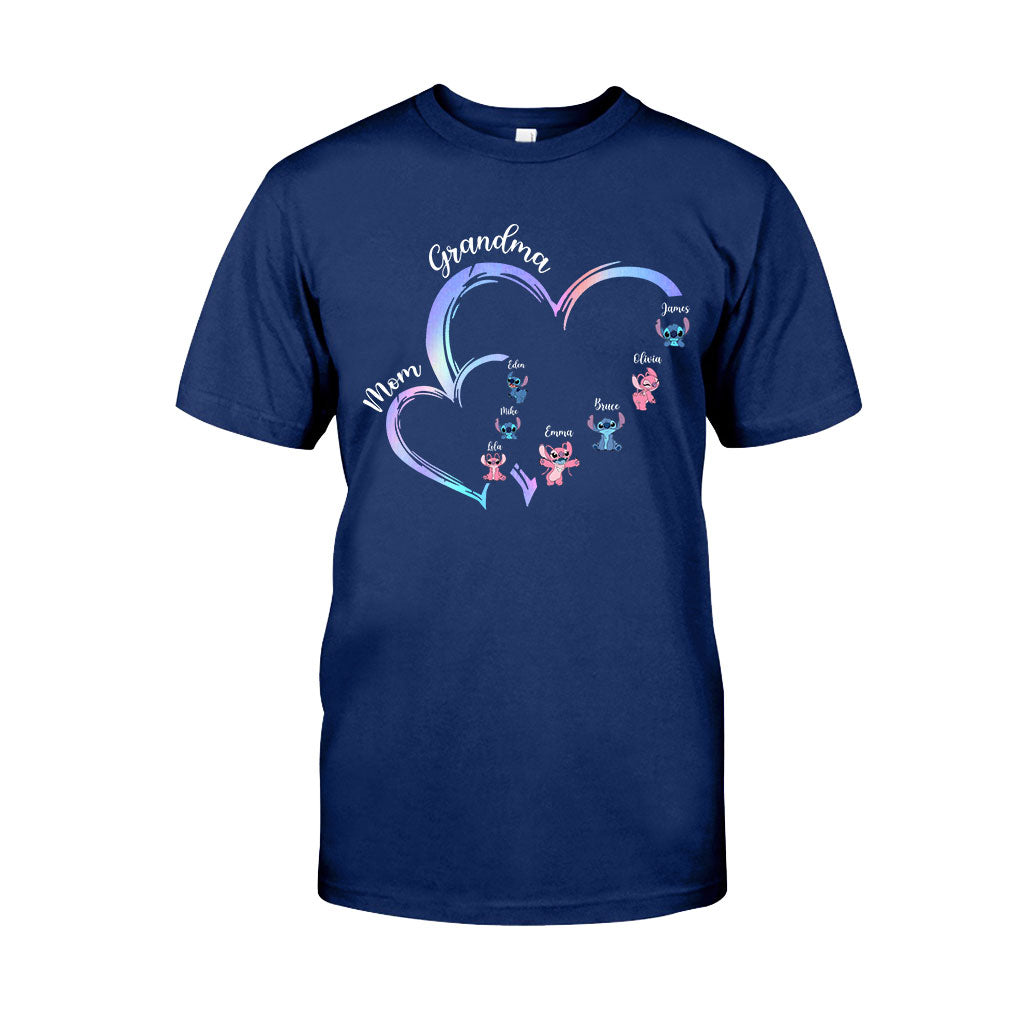 First Mom Now Grandma Alien Version - Personalized Ohana T-shirt And Hoodie