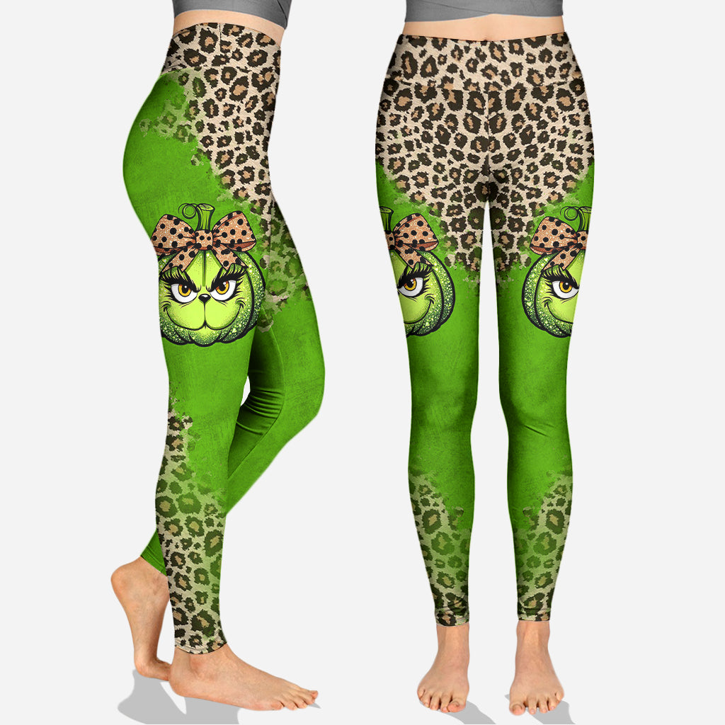 Green Pumpkin - Personalized Stole Christmas Hoodie and Leggings