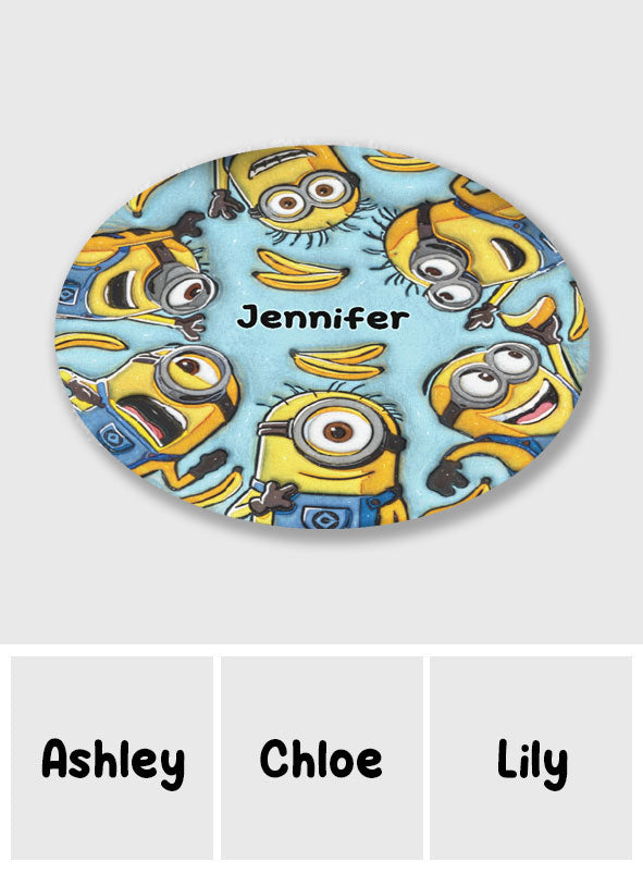 One In A Minion - Personalized Round Rug