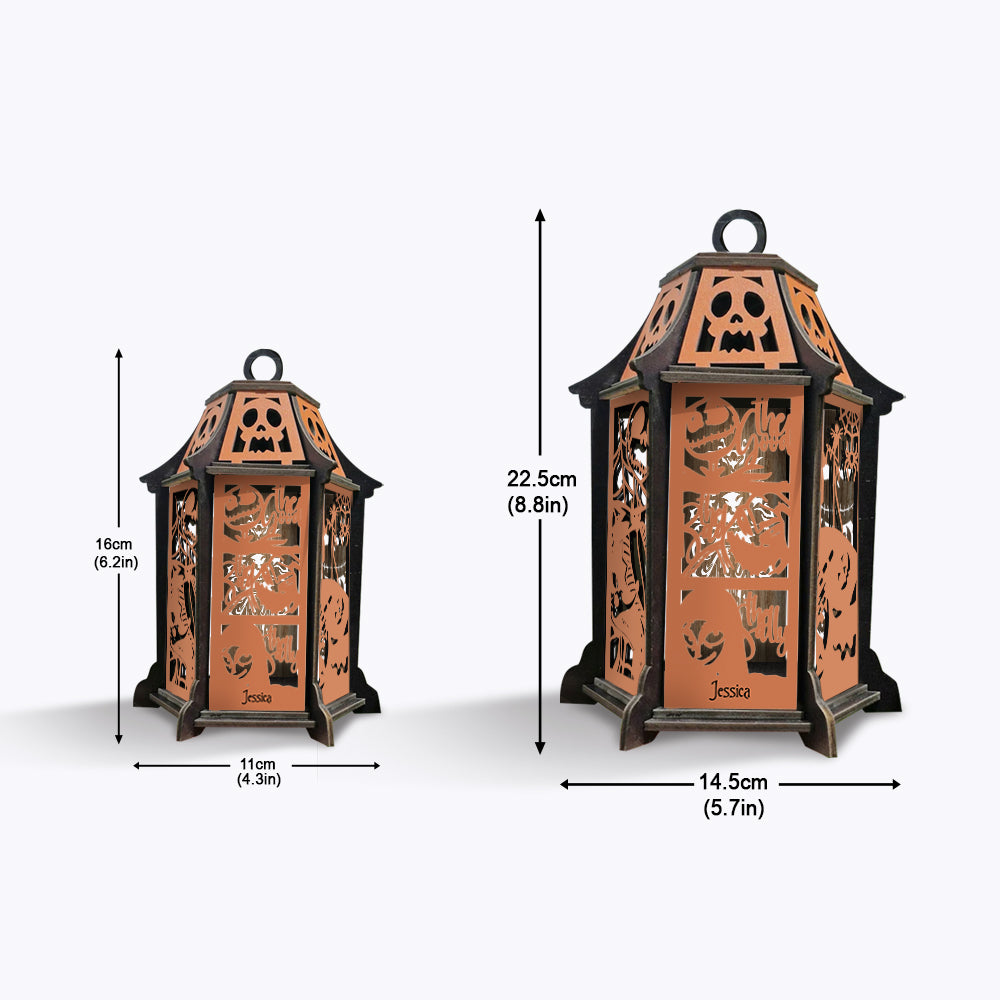 Hello Darkness - Personalized Nightmare Laser Cut Lantern