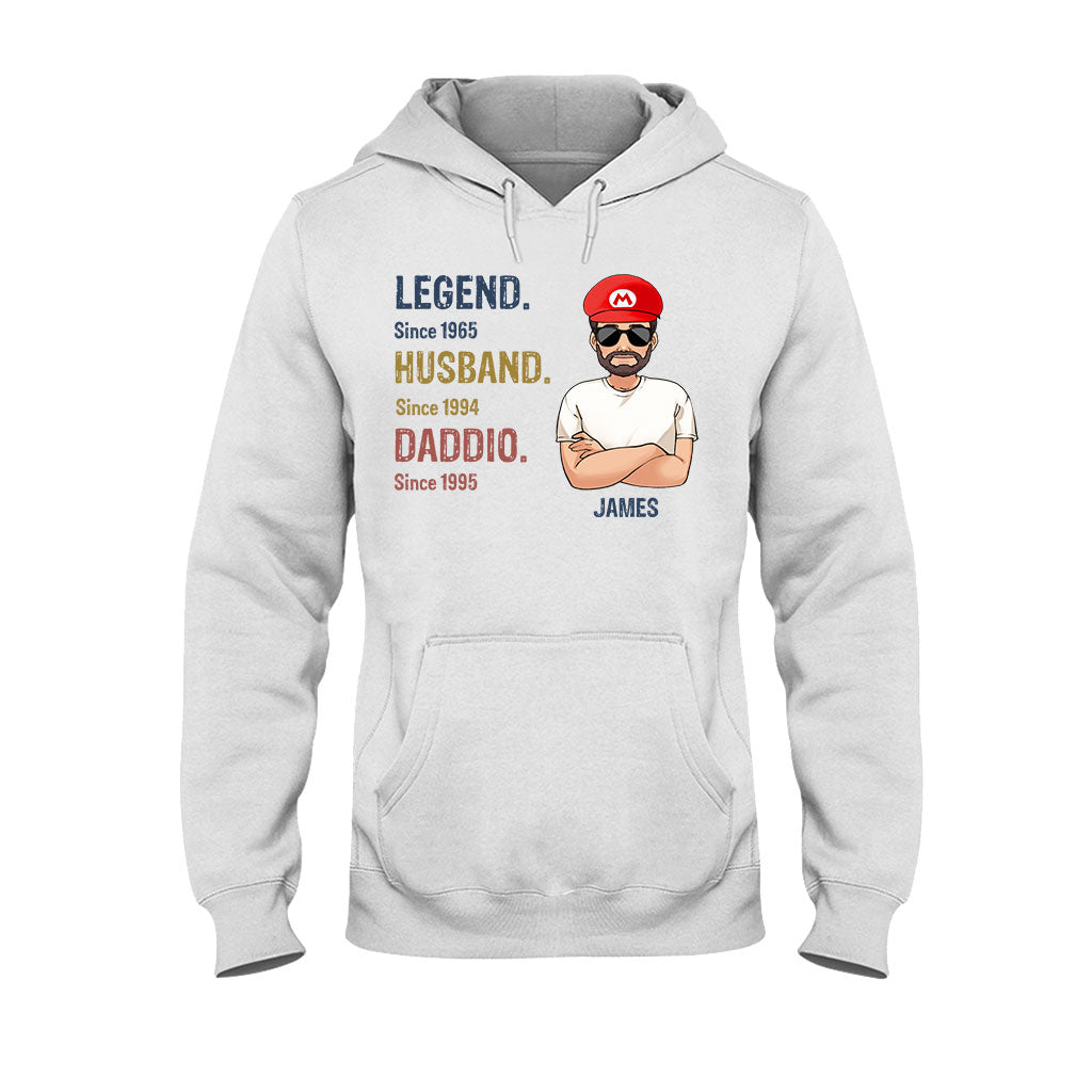 Legend Husband Daddio Poppio - Personalized Super Plumber T-shirt And Hoodie