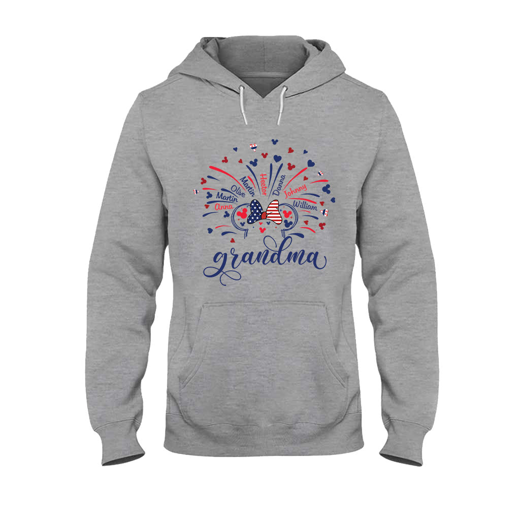 Firework America Mouse Flag - Personalized Mouse T-shirt And Hoodie