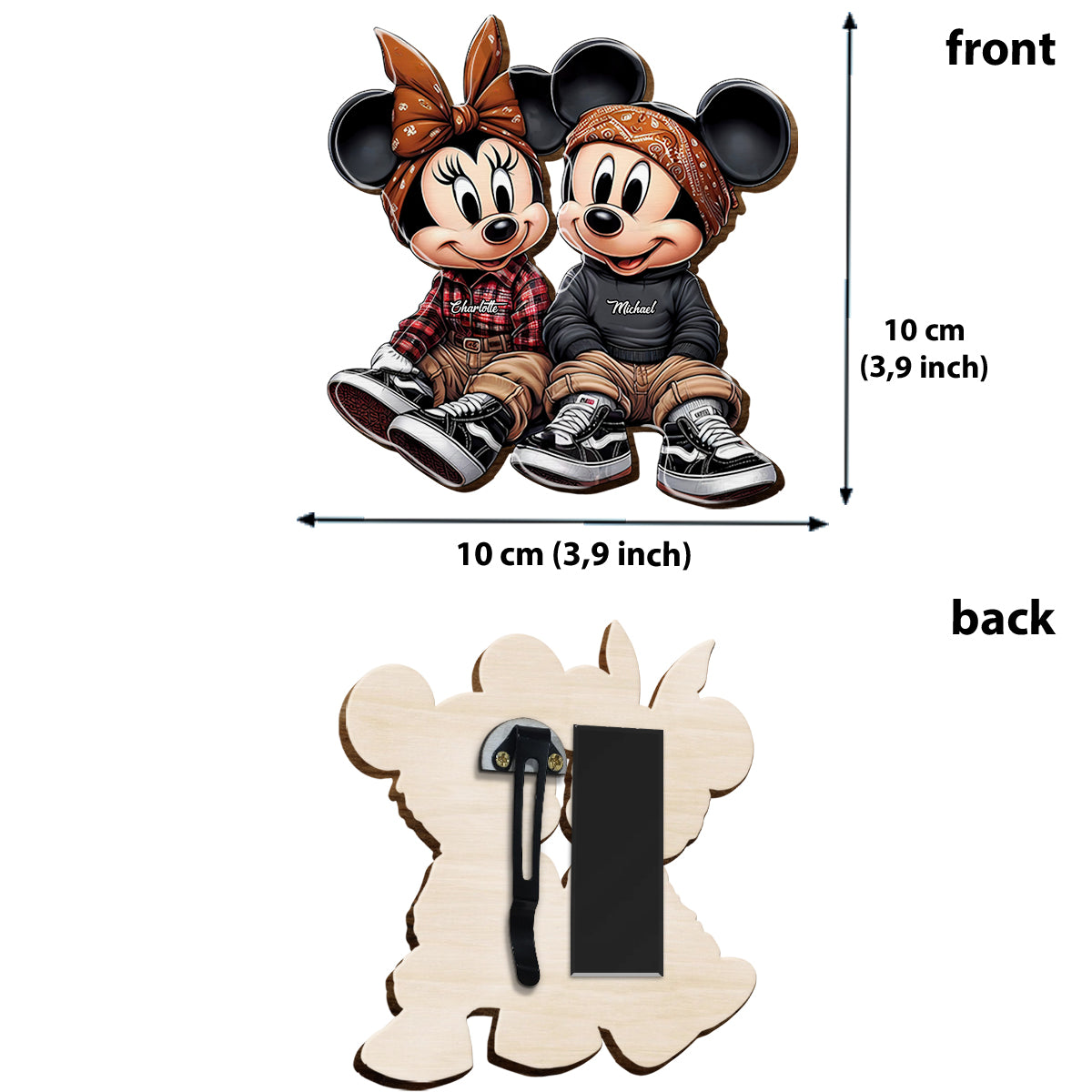 Chiano Mouse - Personalized Mouse Shaped Car Visor Clip