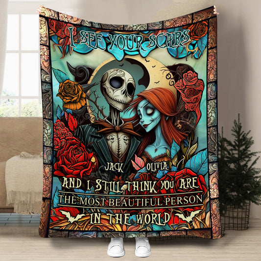 I See Your Scars - Personalized Nightmare Blanket