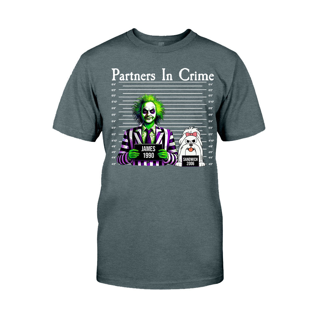 Partners In Crime Mugshot - Personalized T-shirt And Hoodie