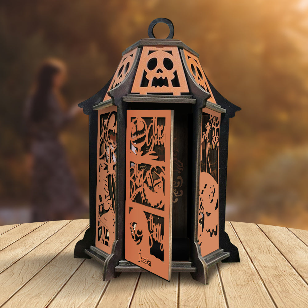 Hello Darkness - Personalized Nightmare Laser Cut Lantern