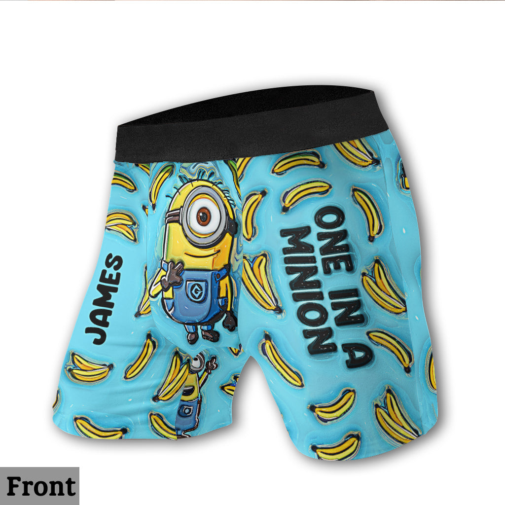 One In The Minion - Personalized Men’s Boxer Briefs