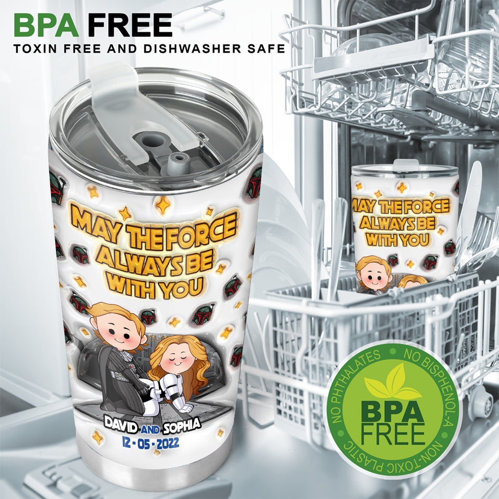 May The Force Be With You - Personalized The Force Tumbler