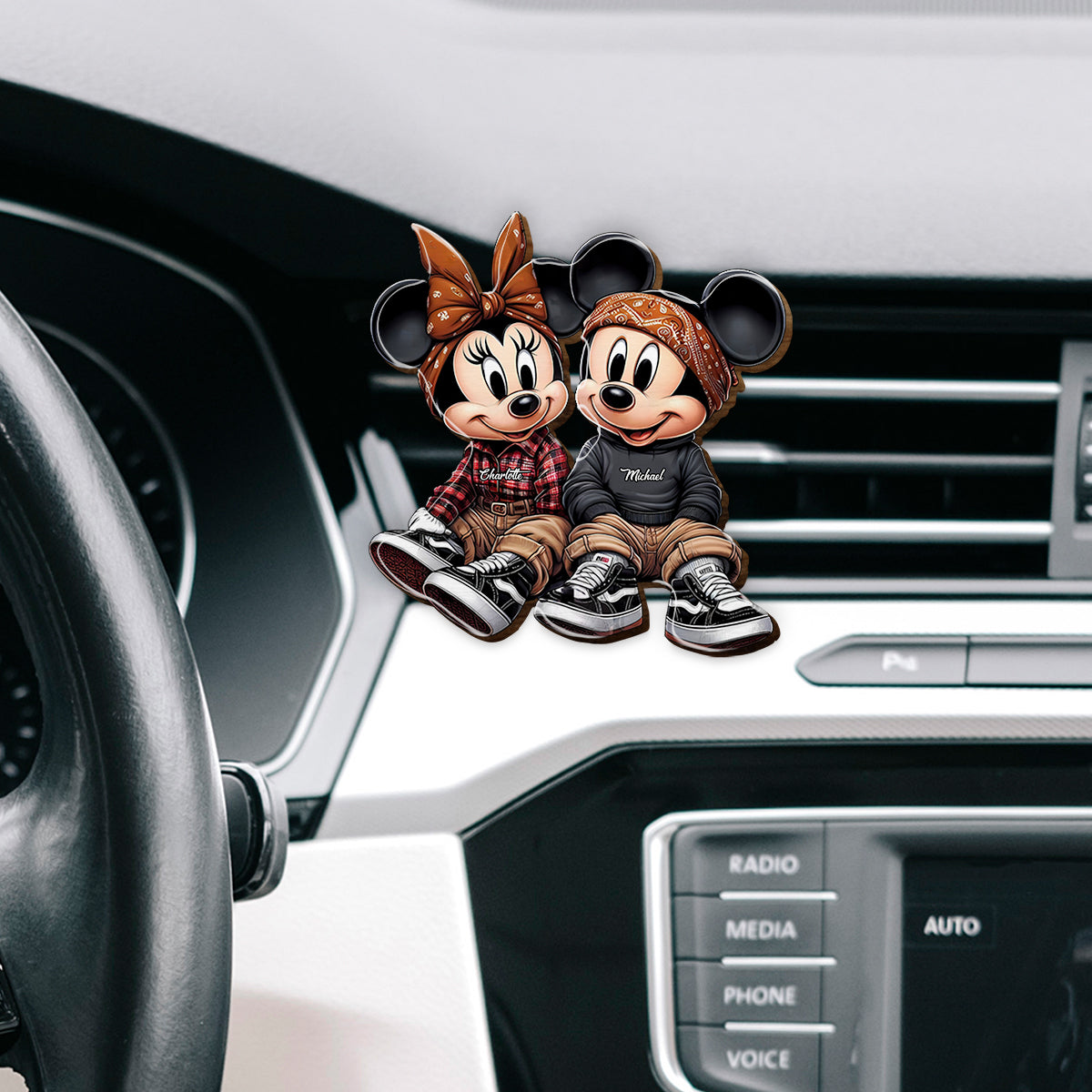 Chiano Mouse - Personalized Mouse Shaped Car Visor Clip