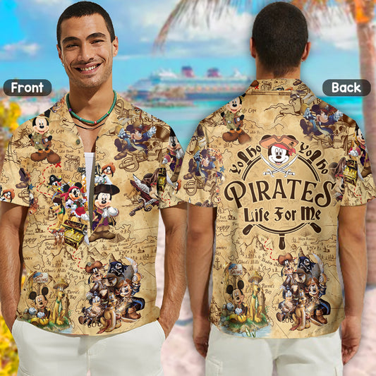 Yo Ho Ho Pirates Life For Me - Personalized Cruising Hawaiian Shirt