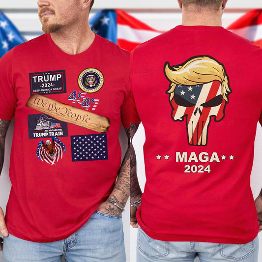 All Aboard The Trump Train MAGA 2024 We The People - All Over Shirt