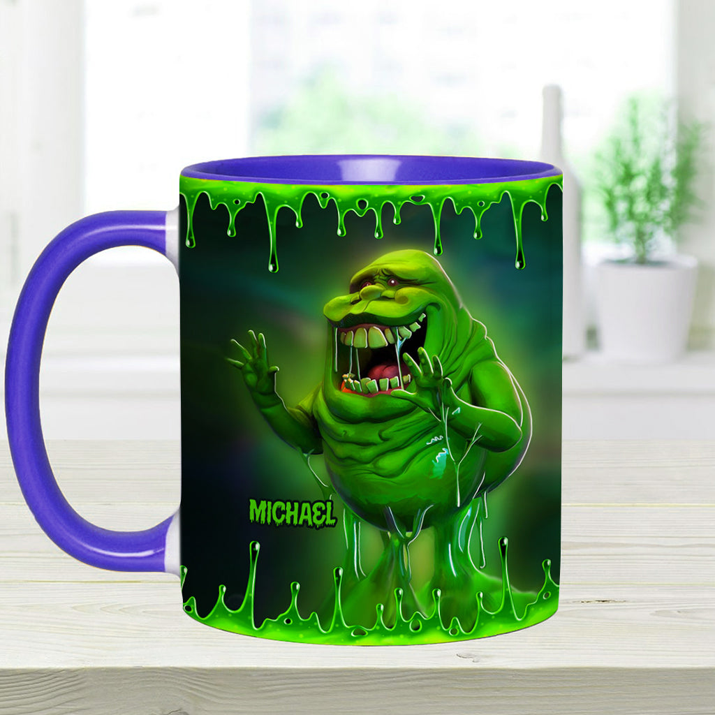 Green Ghost - Personalized Accent Mug