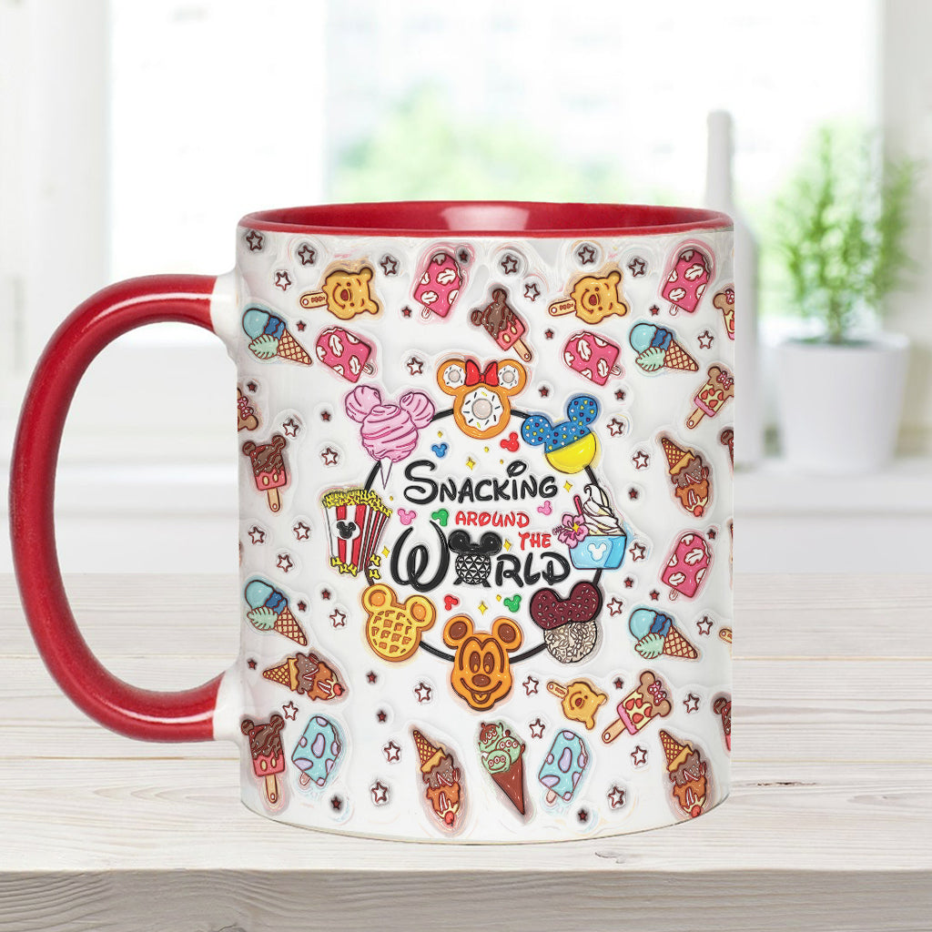 Snacking Around The World - Personalized Mouse Accent Mug