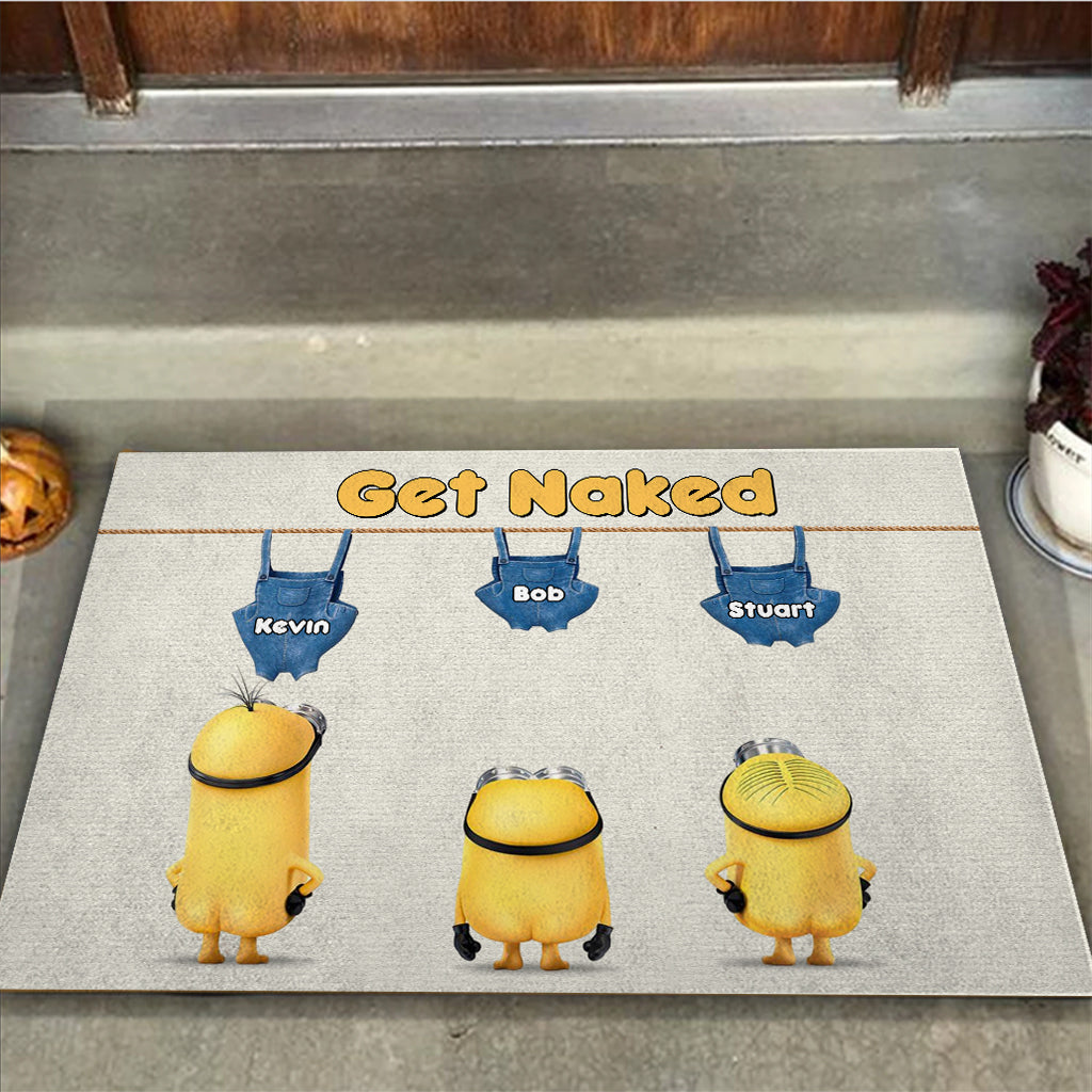 Get Naked - Personalized Doormat