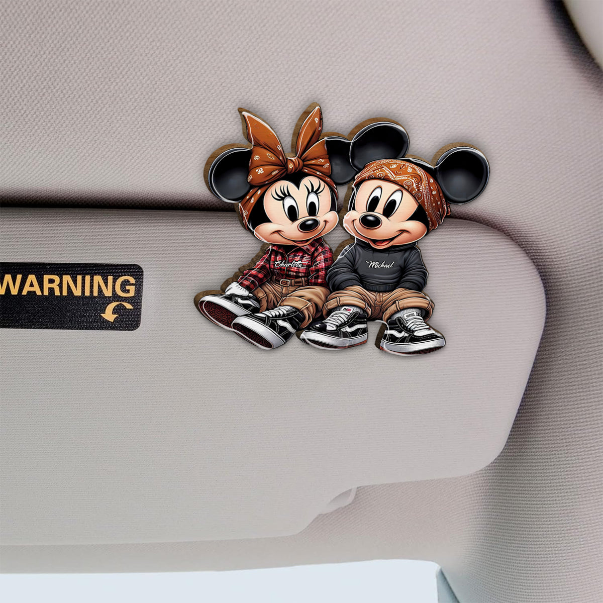 Chiano Mouse - Personalized Mouse Shaped Car Visor Clip