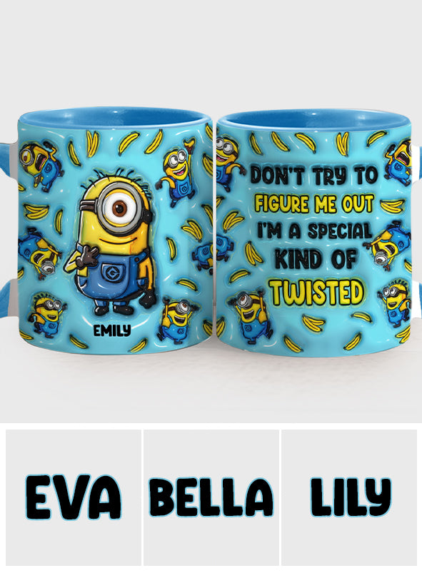 Don't Try To Figure Me Out - Personalized Accent Mug