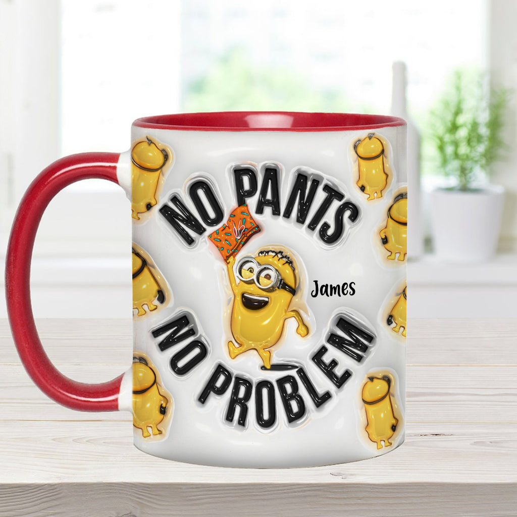 No Pants No Problem - Personalized Accent Mug