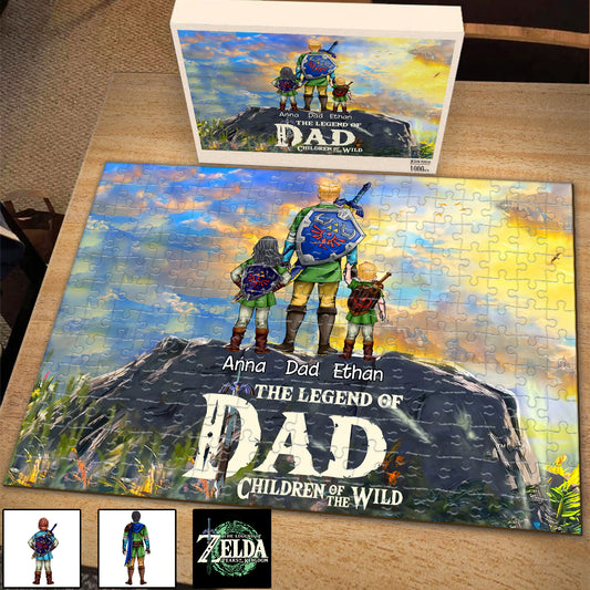 Legend Of Dad - Personalized The Hero's Legend Jigsaw Puzzle