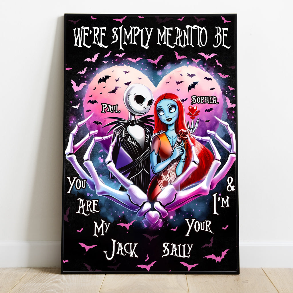Simply Meant To Be - Personalized Nightmare Canvas And Poster