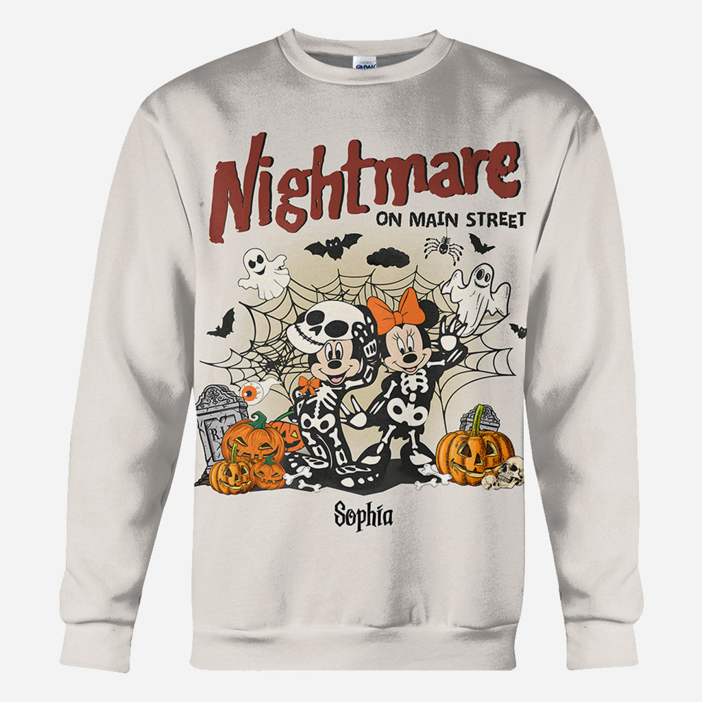 Nightmare On Main Street - Personalized Mouse All Over Shirt
