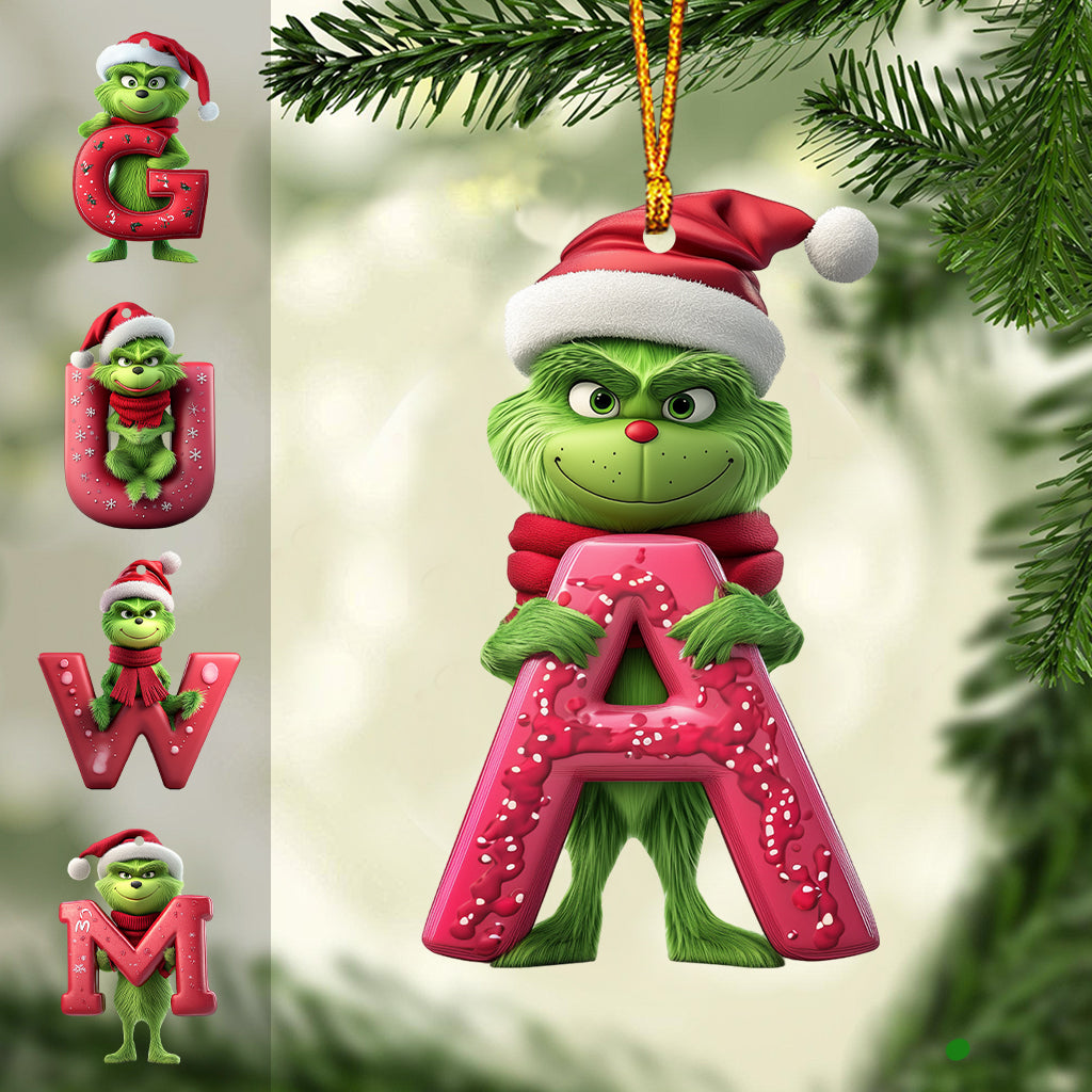 Merry Grinchmas - Personalized Stole Christmas Ornament