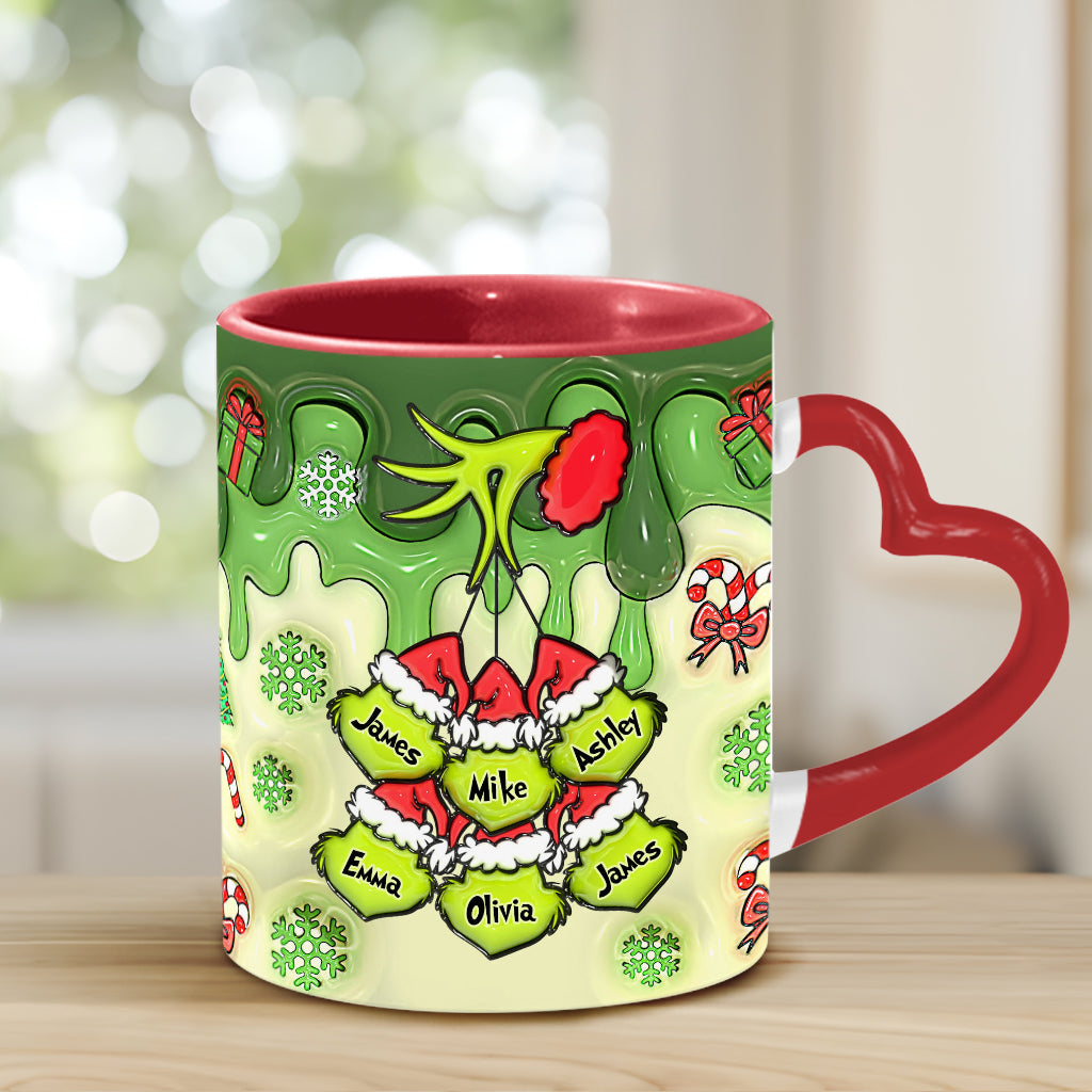 Stink Stank Stunk Mama Any Title - Personalized Mother Heart Handle Mug