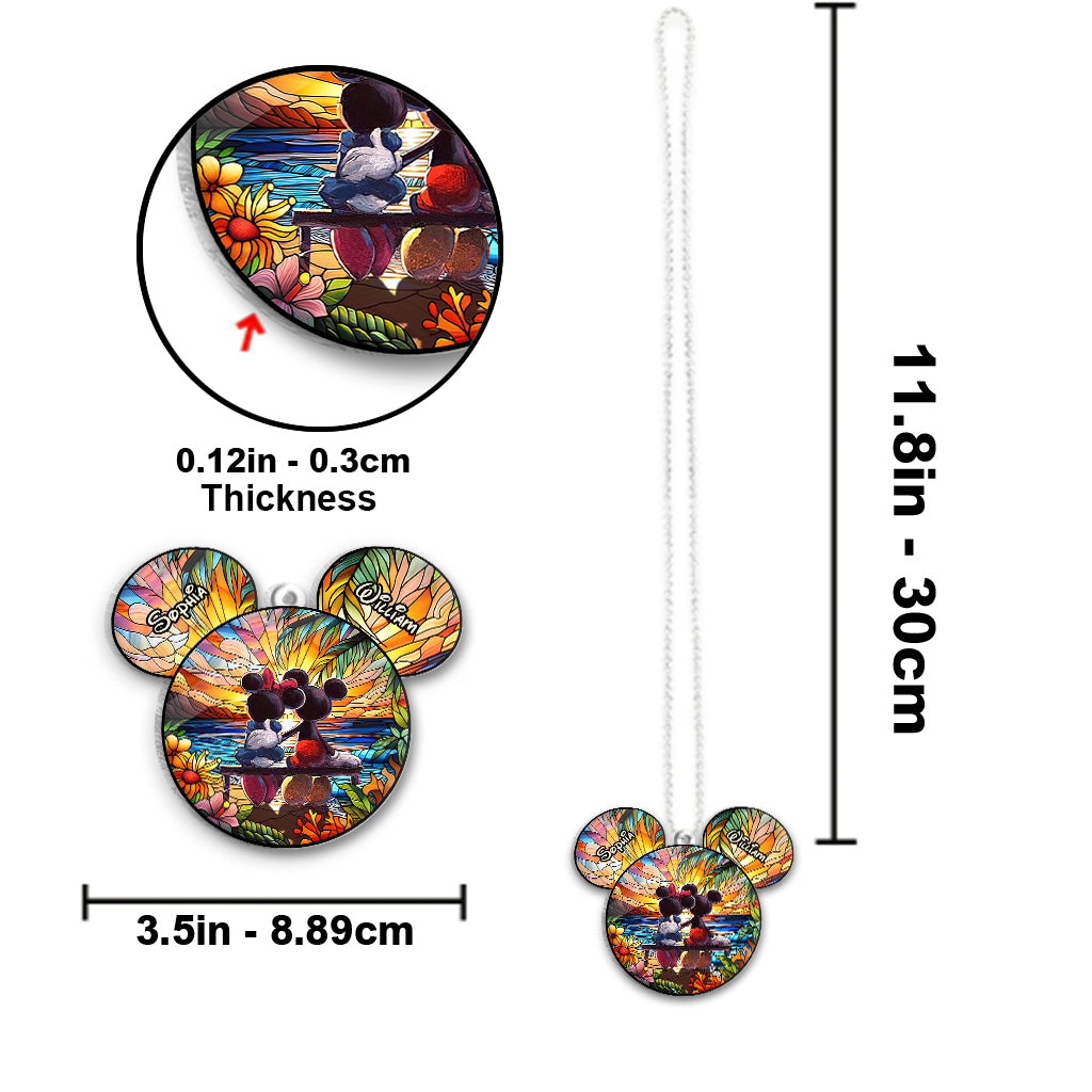 You And Me We Got This - Personalized Mouse Transparent Car Ornament