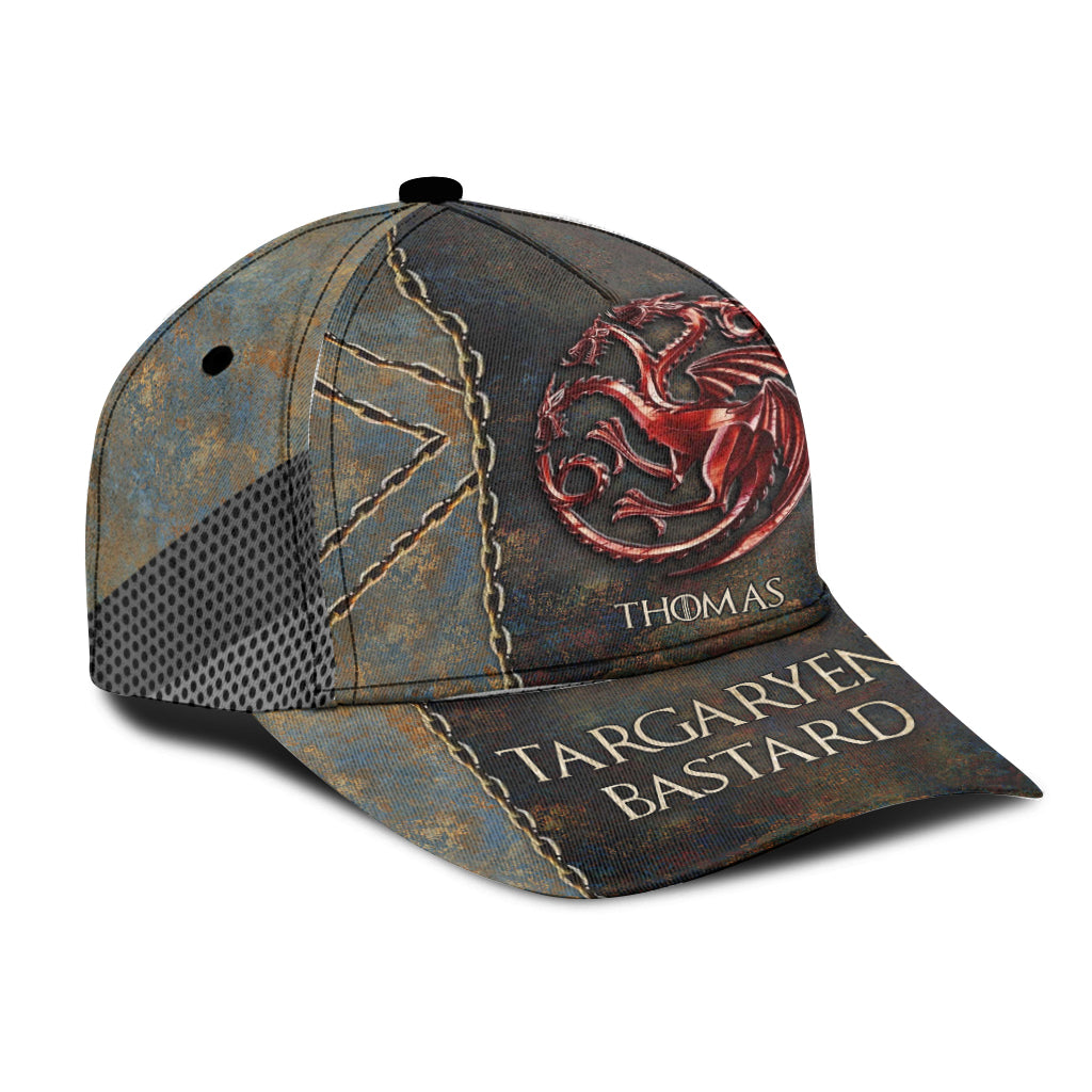 Run In My Veins Dragon First Men Blood - Personalized Thrones Game Classic Cap