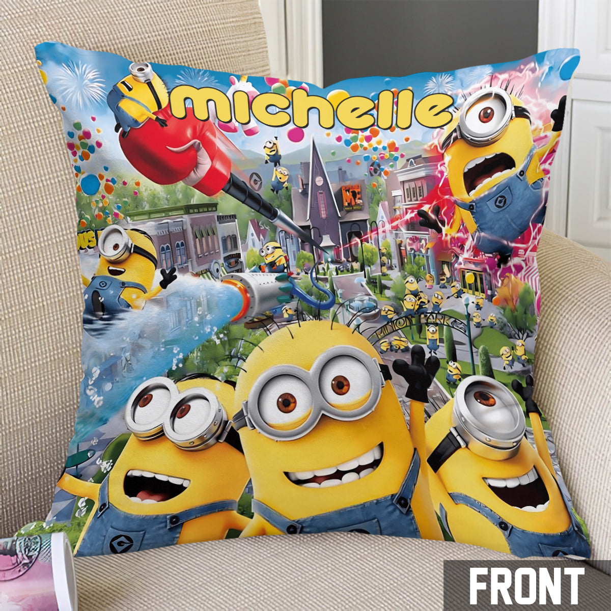 Having Fun - Personalized Throw Pillow