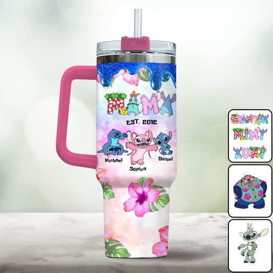 Ohana - Personalized Ohana Tumbler With Handle
