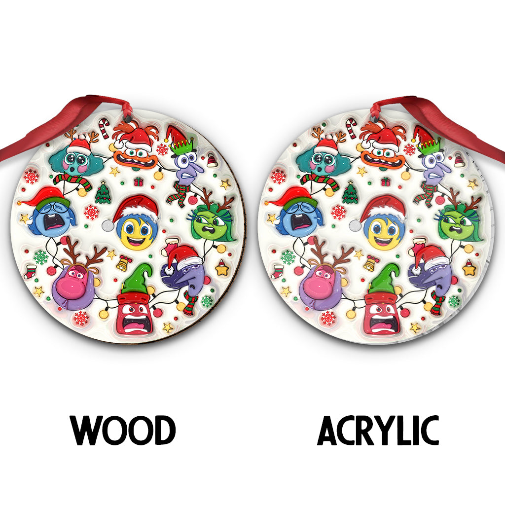 It's Okay To Feel All The Feels - Personalized Ornament