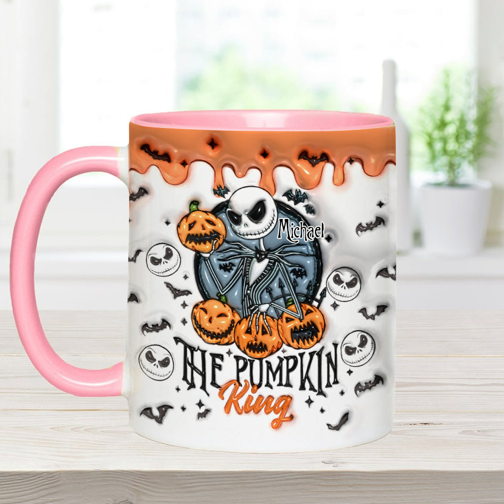 Pumpkin King - Personalized Nightmare Accent Mug