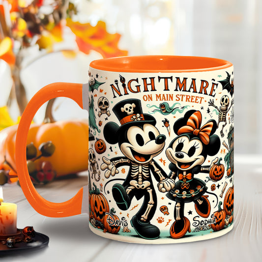 Nightmare On Main Street - Personalized Mouse Accent Mug